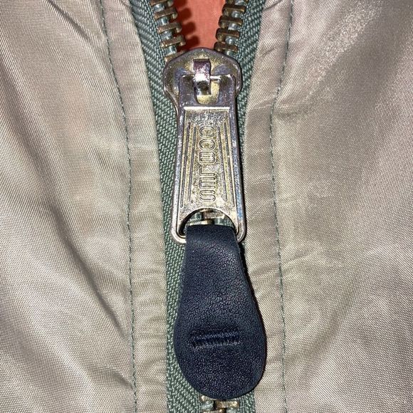 Vintage Mens MA-1 FLIGHT BOMBER JACKET SIZE XL Green - Picture 4 of 14